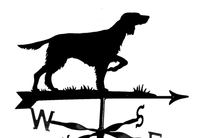 English Setter weather vane